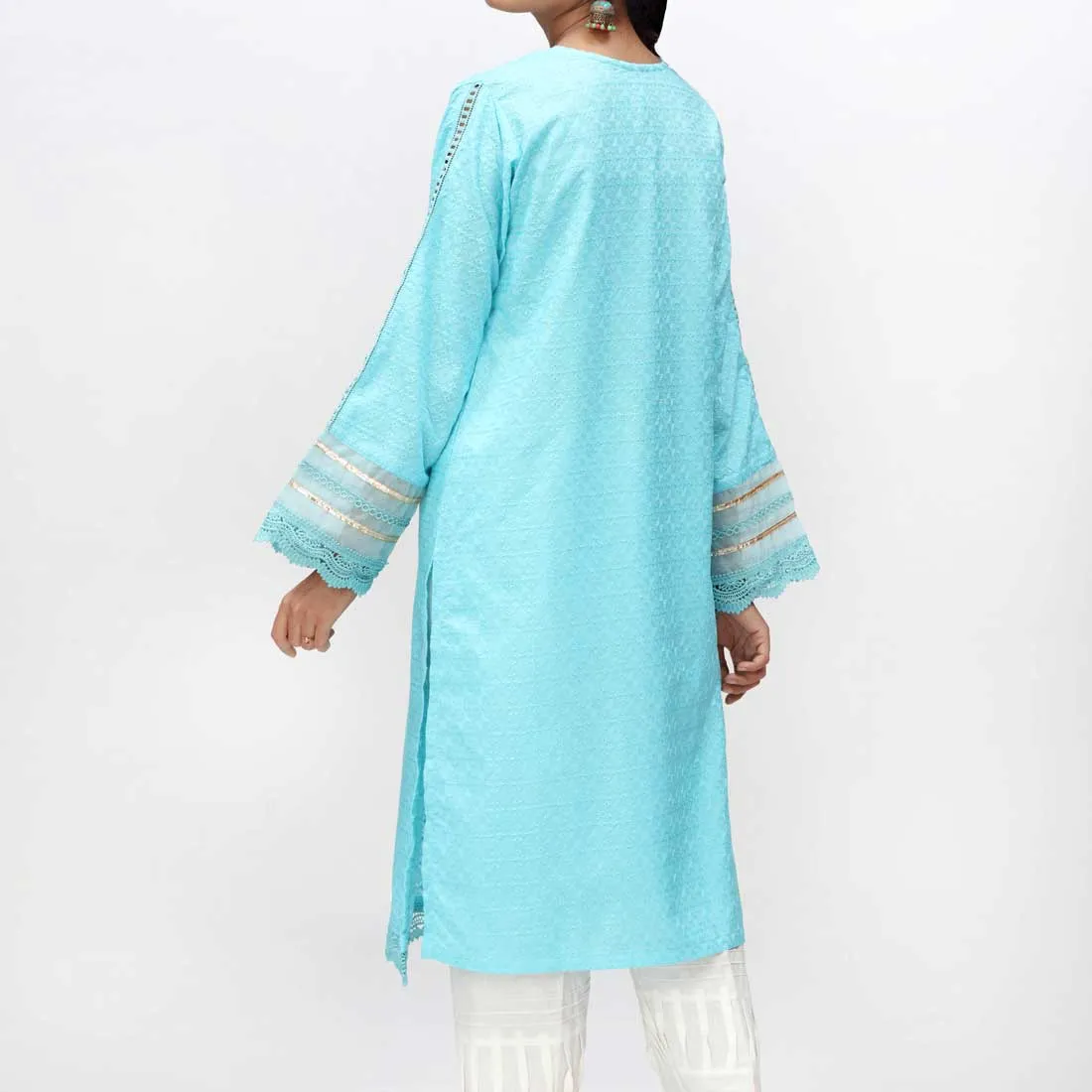 1PC- Embroidered ChikanKari Shirt PS4074