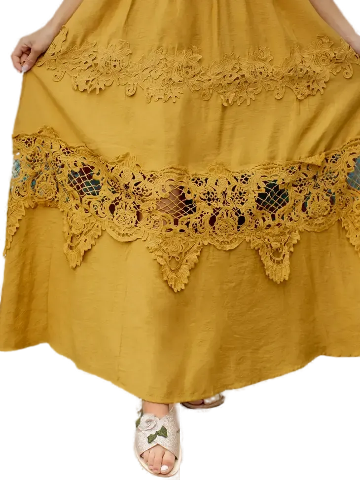 76001A - Joyfolie Londra Dress in Honey