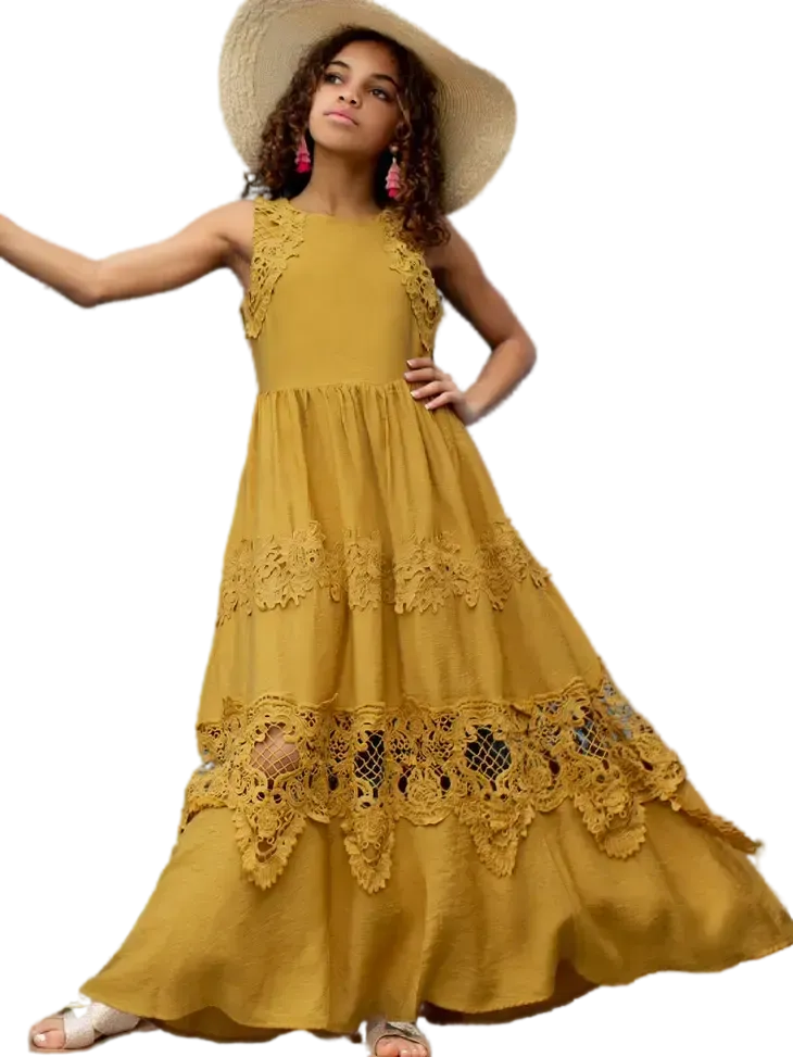 76001A - Joyfolie Londra Dress in Honey