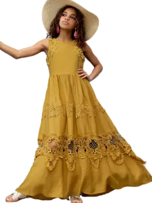 76001A - Joyfolie Londra Dress in Honey