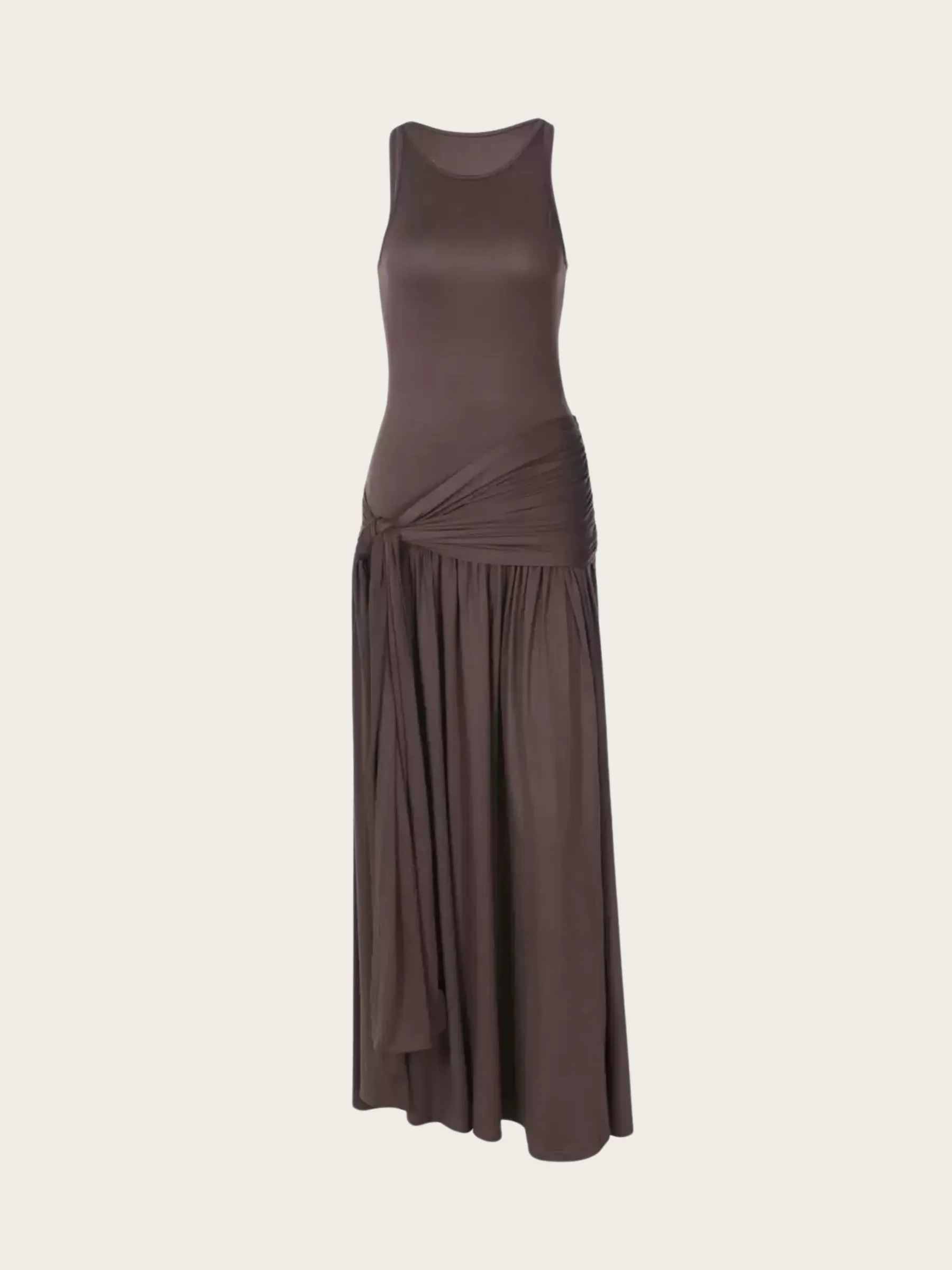 Aarna Pleated Splicing Maxi Dress