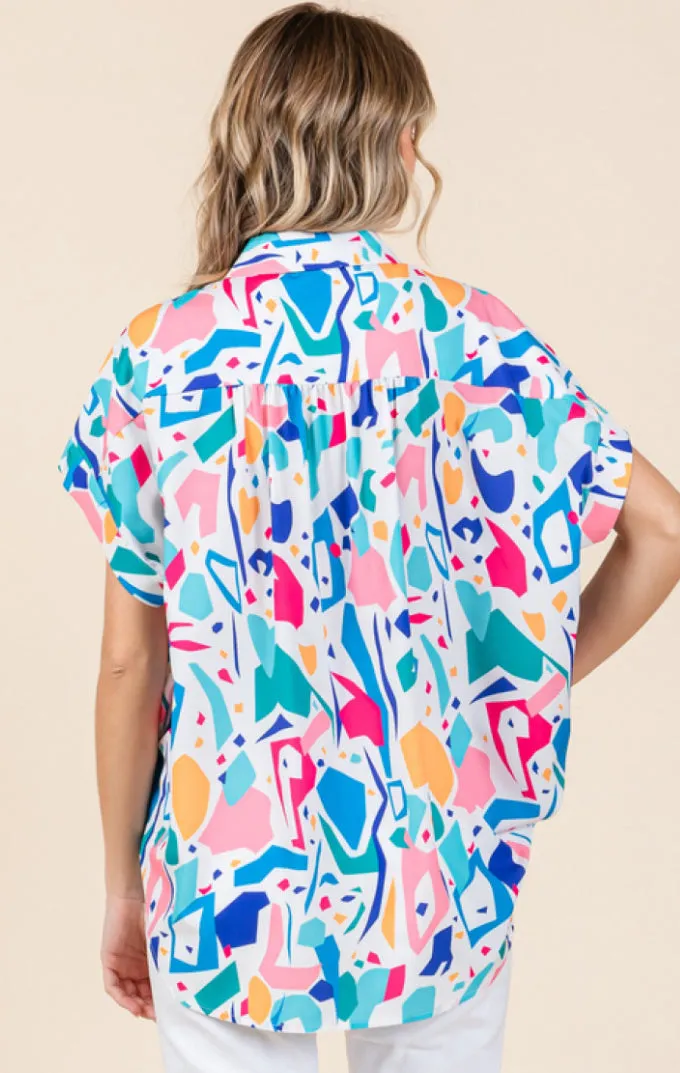 Abstract Color Top