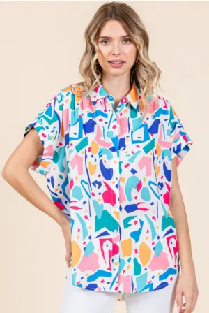 Abstract Color Top