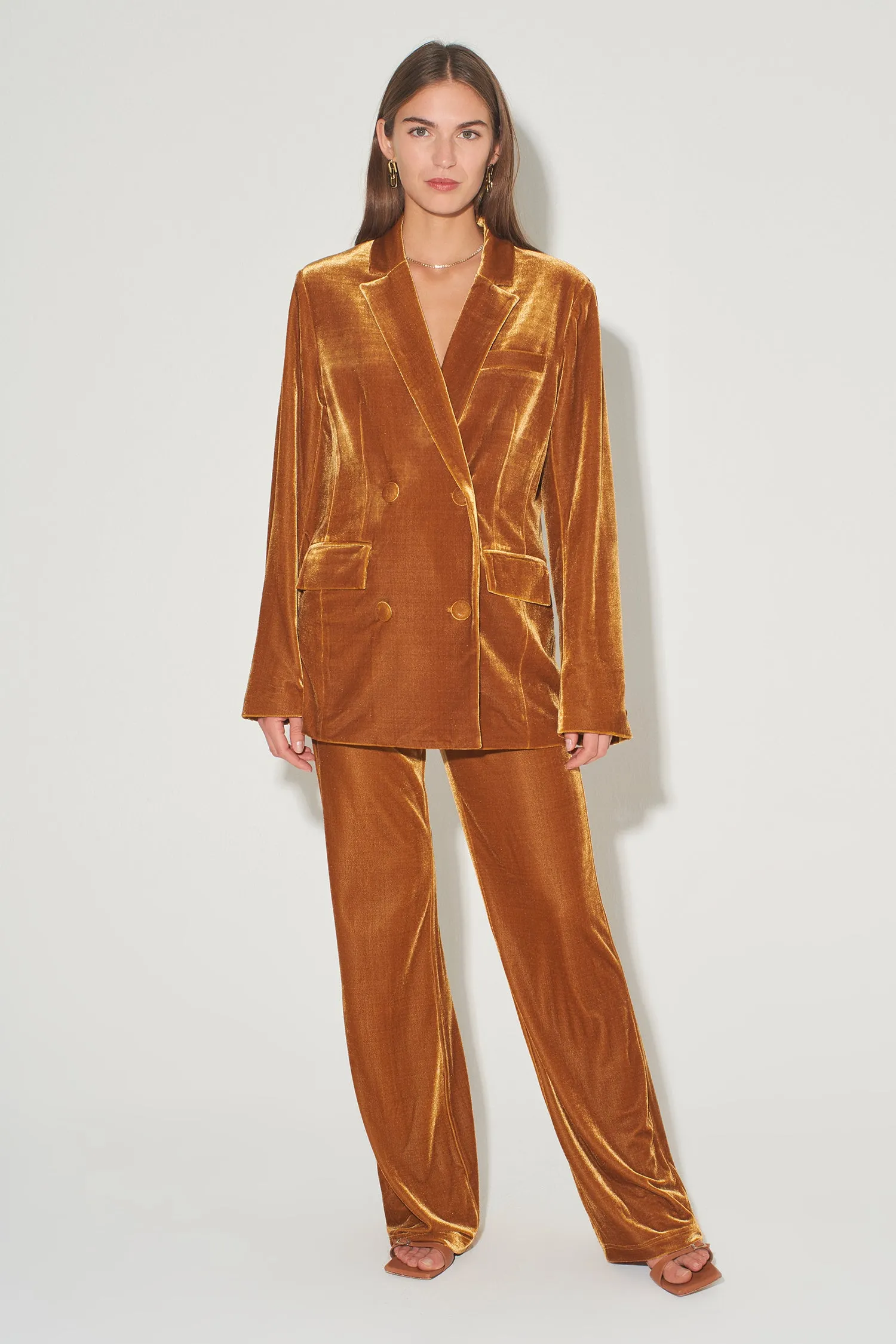 Alistair Velvet Jacket Honey