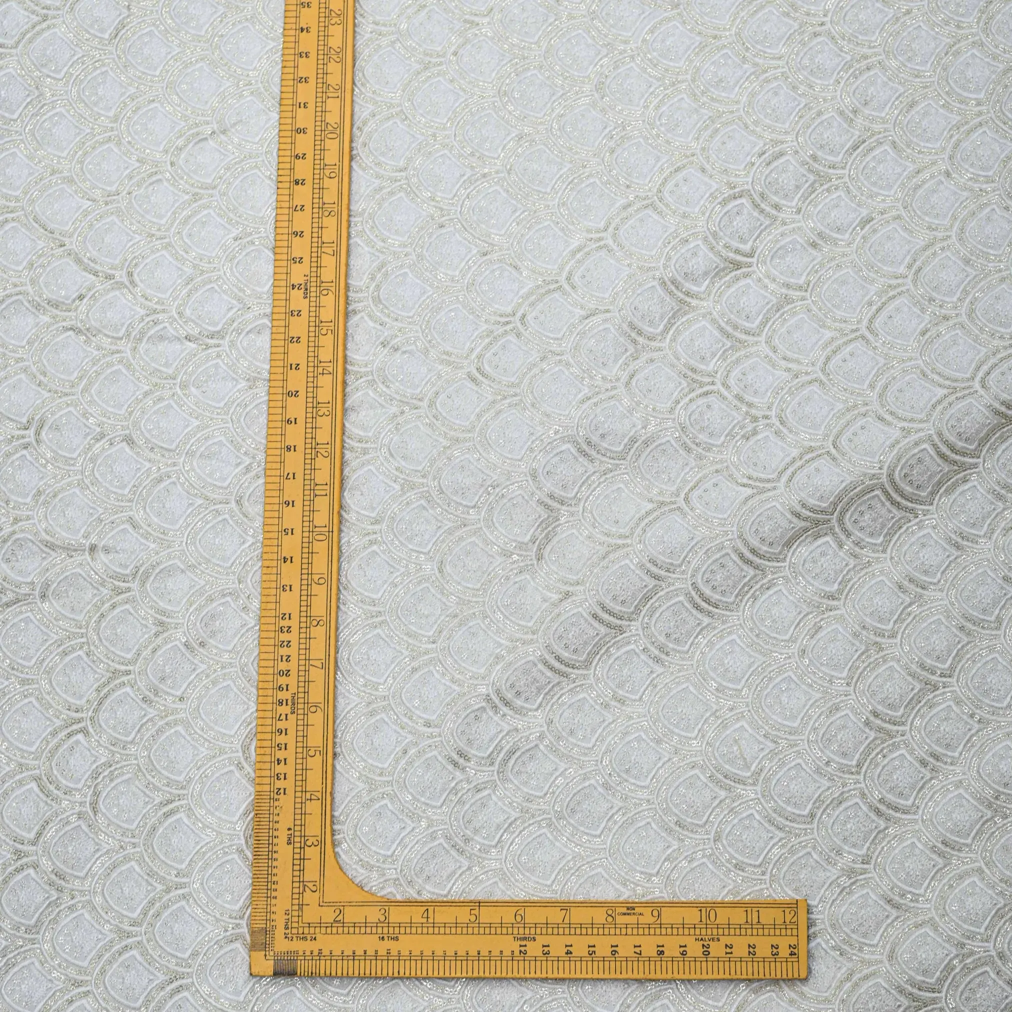 All Over Sequins Thread Work On Dyeable Upada Fabric
