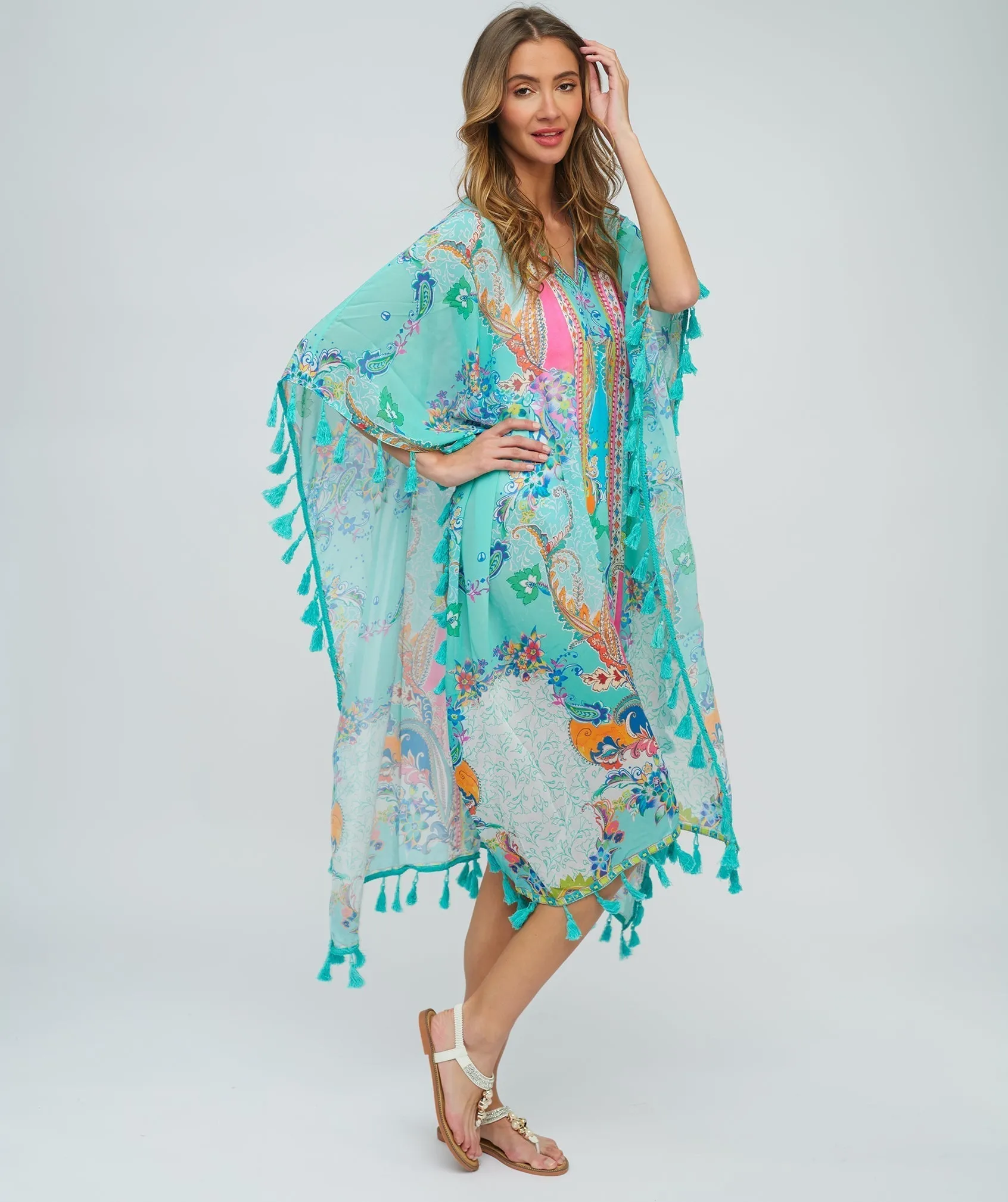 Aquamarine Maxi Cover-up