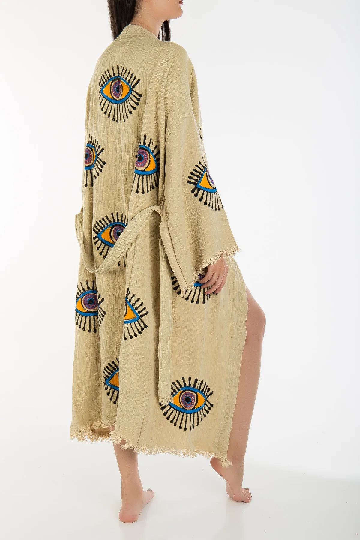 Aria - Beige Handmade Kimono