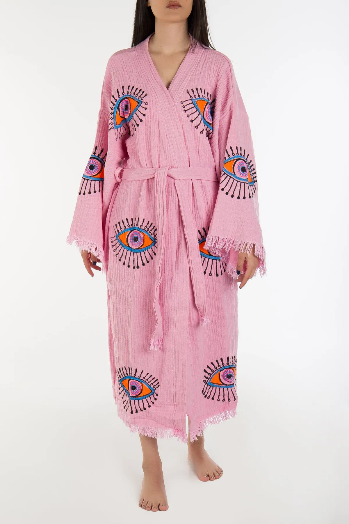 Aria - Light Pink Handmade Kimono