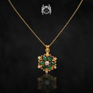 Artistic Floral Jade Pendant