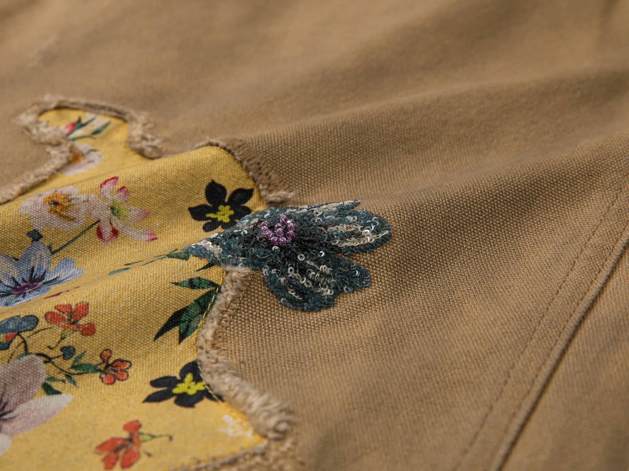 Artistic patchwork work pants