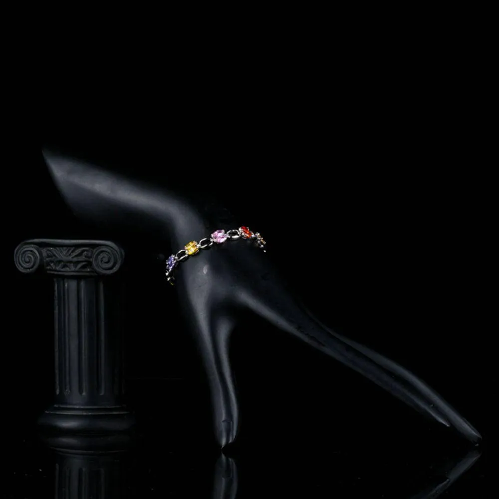 Artistic Toggle Clasp Cubic Zirconia Bracelet