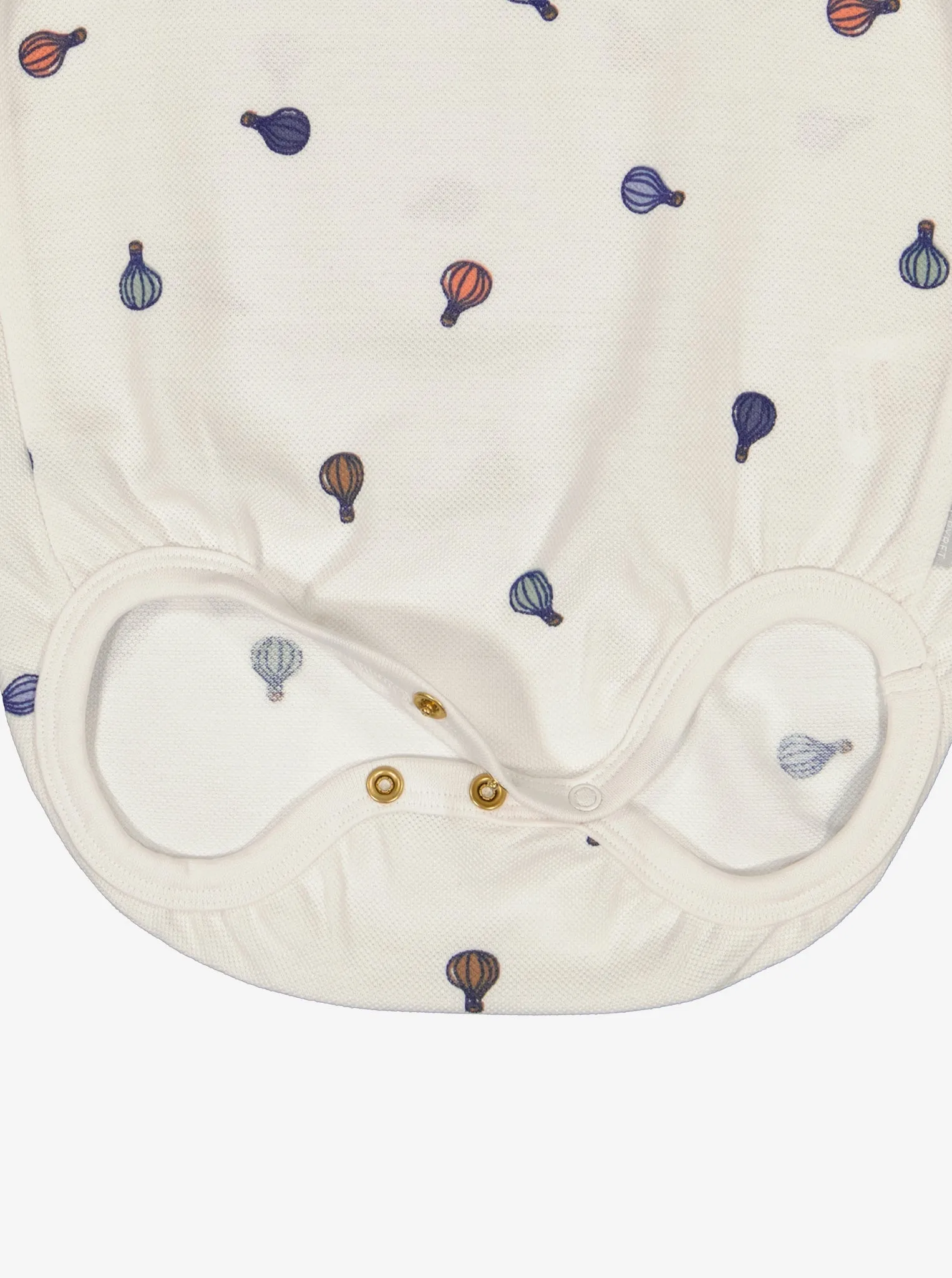 Balloon Print Polo Babygrow