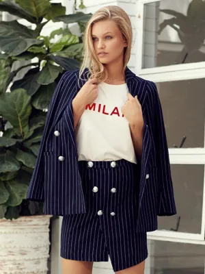 Balmain Style Blazer | Navy