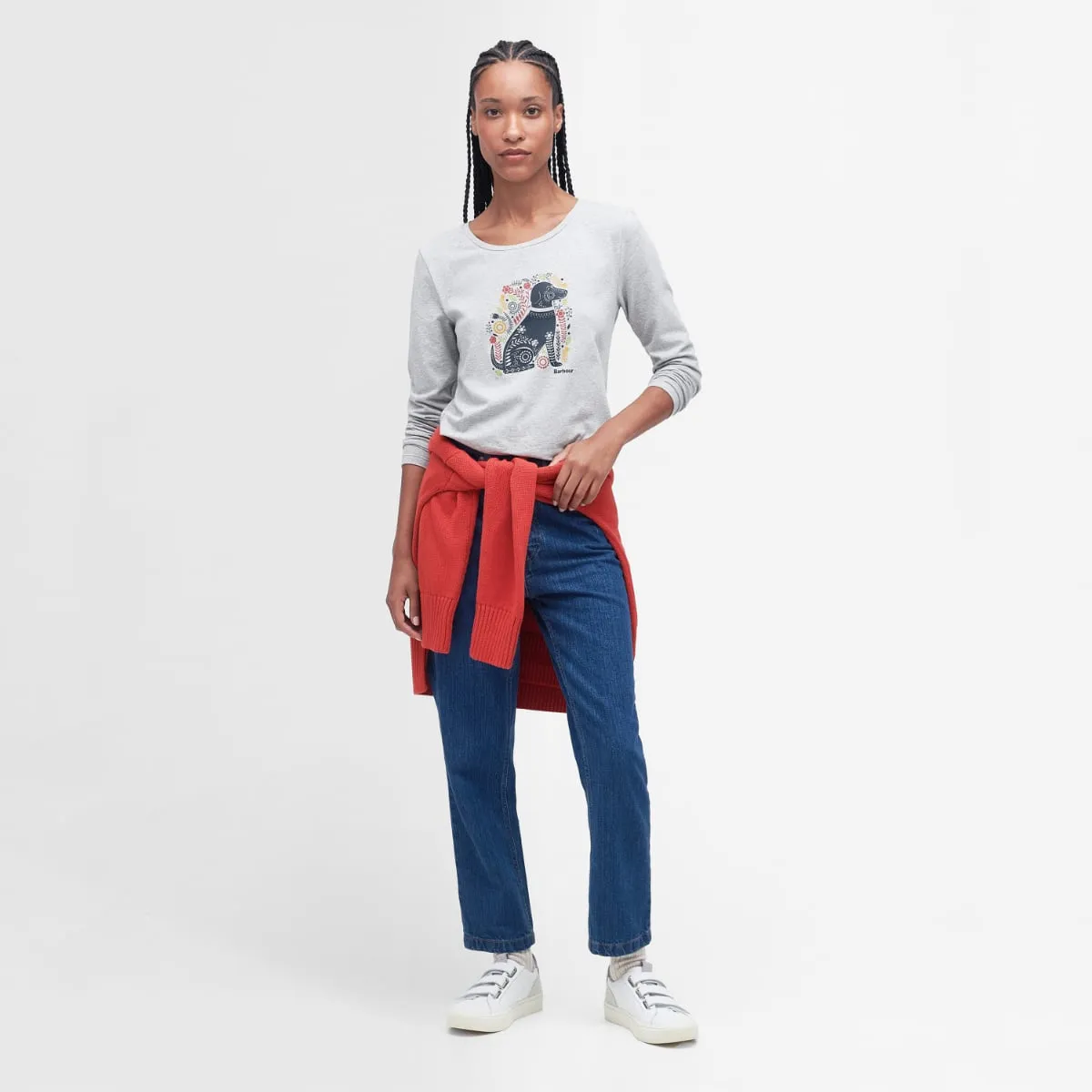 Barbour L/S Fairsfield Women's Tee | Lt Grey