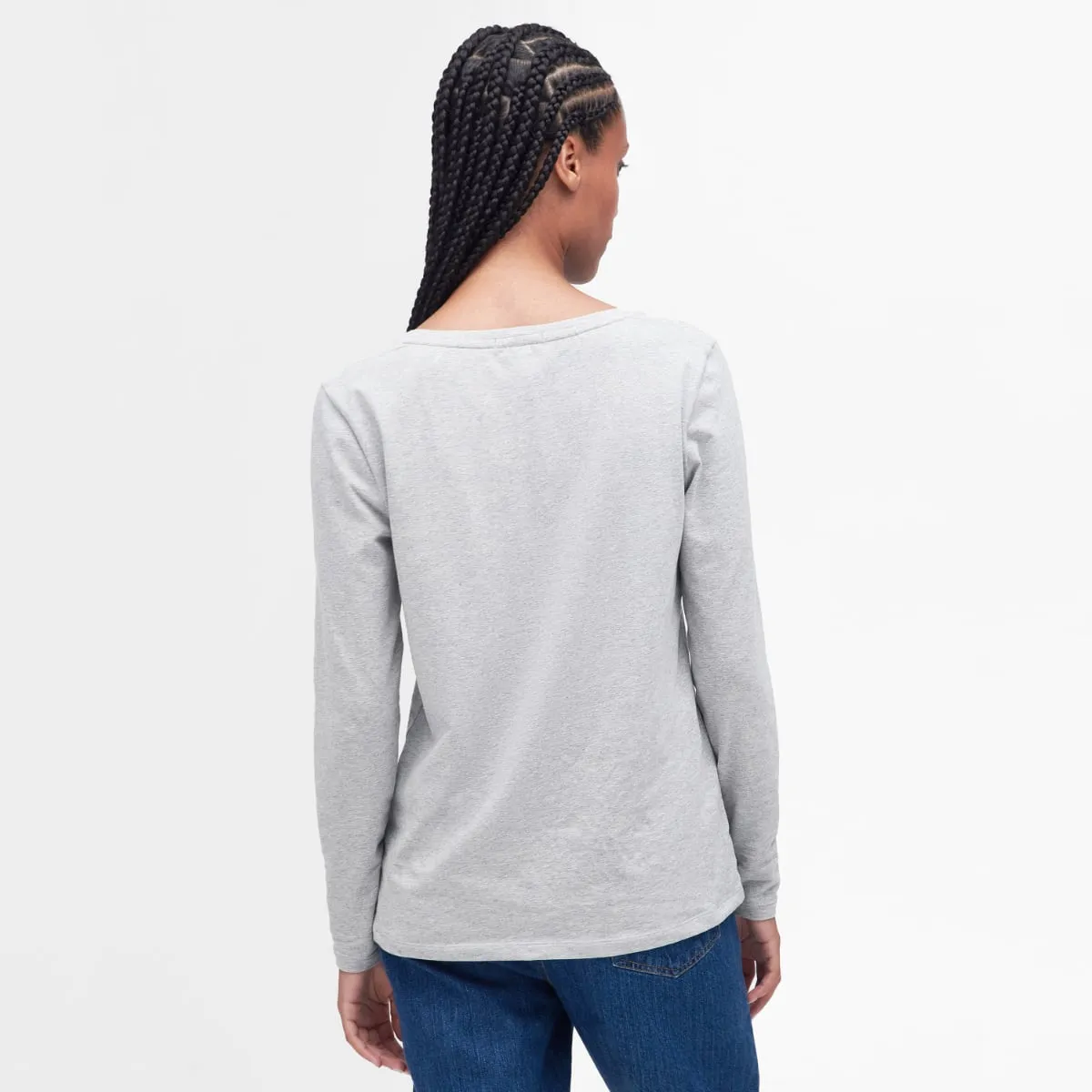 Barbour L/S Fairsfield Women's Tee | Lt Grey