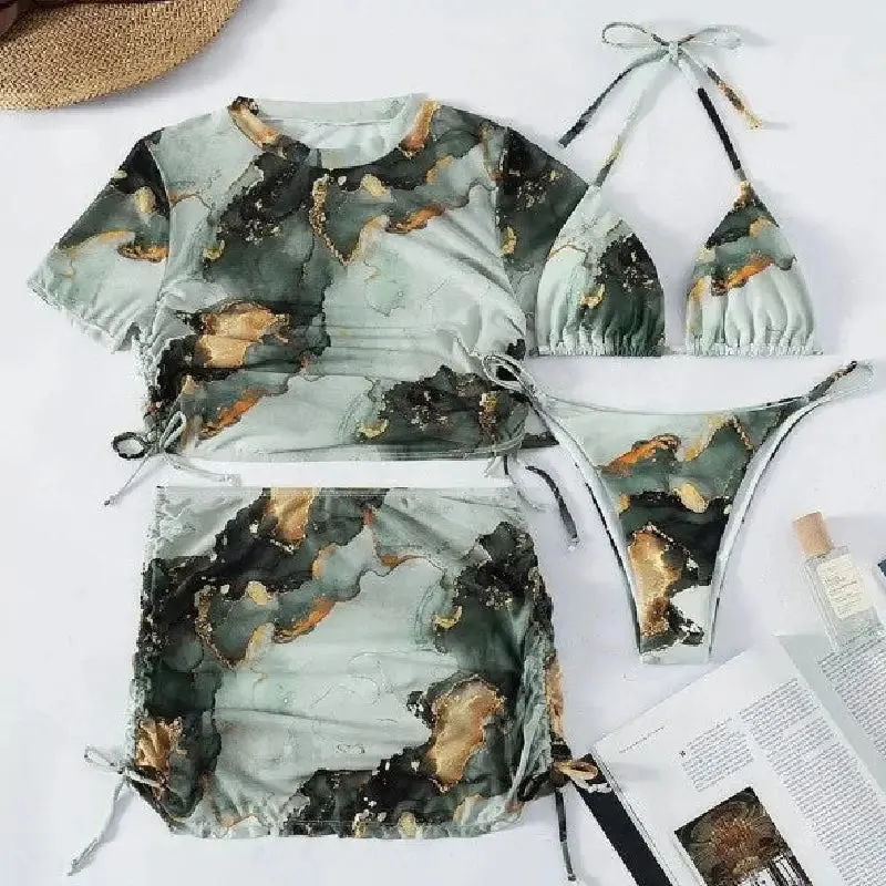 Bikini Set Skirt And Crop Top
