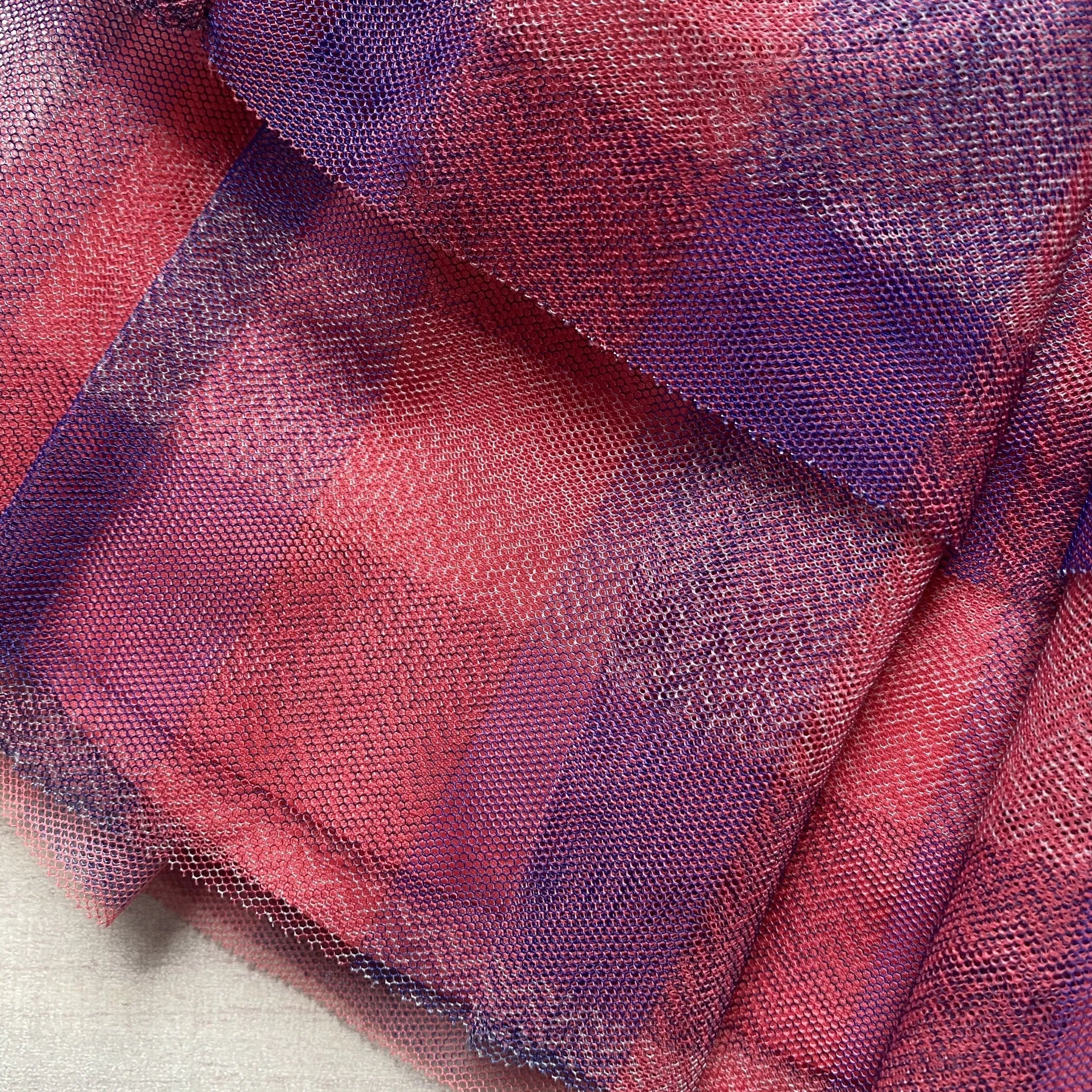 Cherokee Blue & Pink Gingham Checkered Tulle Elastic Waist Skirt