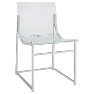 Coaster Furniture Adino 121182 Acrylic Dining Side Chair - Clear/Chrome