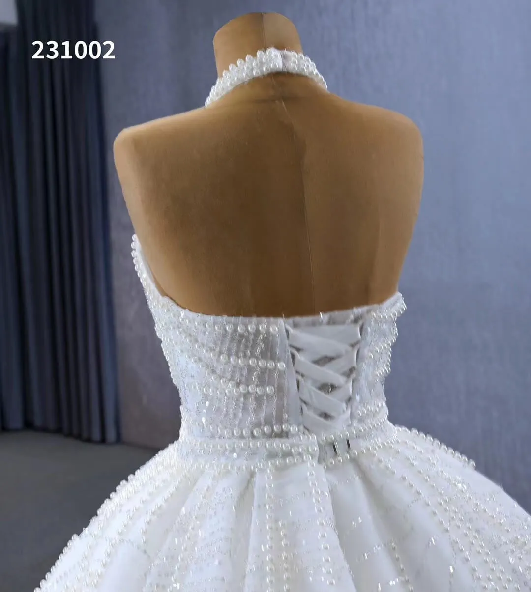 Convertible 2-piece Pearl Mermaid Wedding Dresses Pearl Ball Gowns 231002