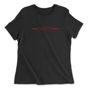 CrossFit City Line Barbell Womens - Relaxed Jersey T-Shirt