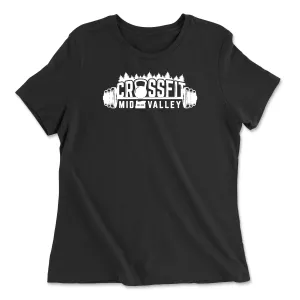 CrossFit Mid Valley Standard (White) Womens - Relaxed Jersey T-Shirt