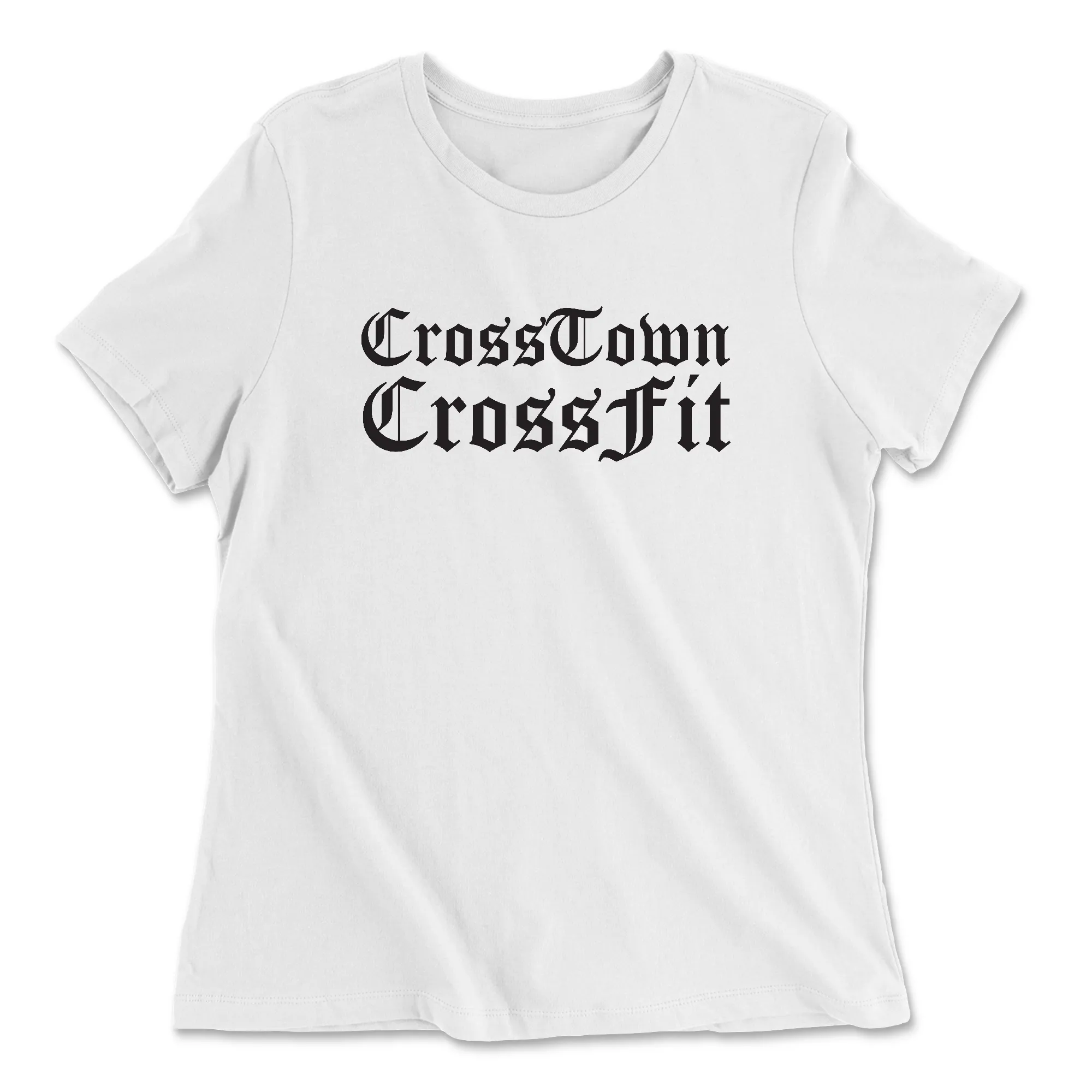 Crosstown CrossFit Old English Womens - Relaxed Jersey T-Shirt