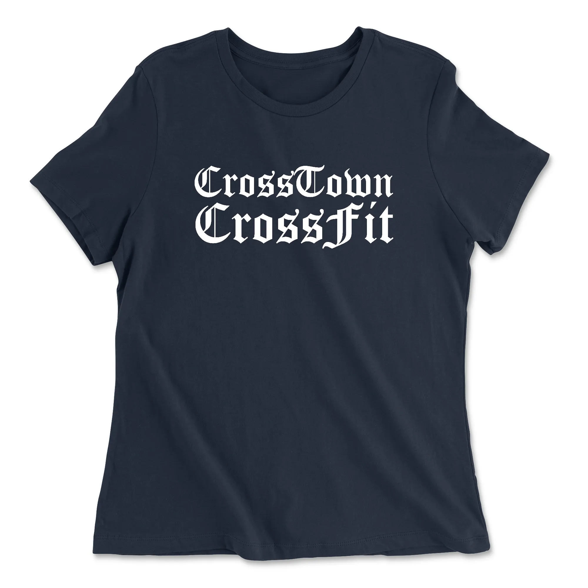 Crosstown CrossFit Old English Womens - Relaxed Jersey T-Shirt