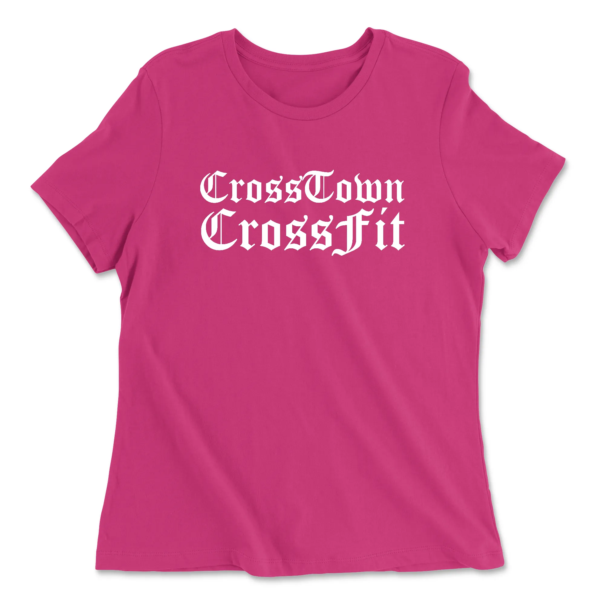Crosstown CrossFit Old English Womens - Relaxed Jersey T-Shirt