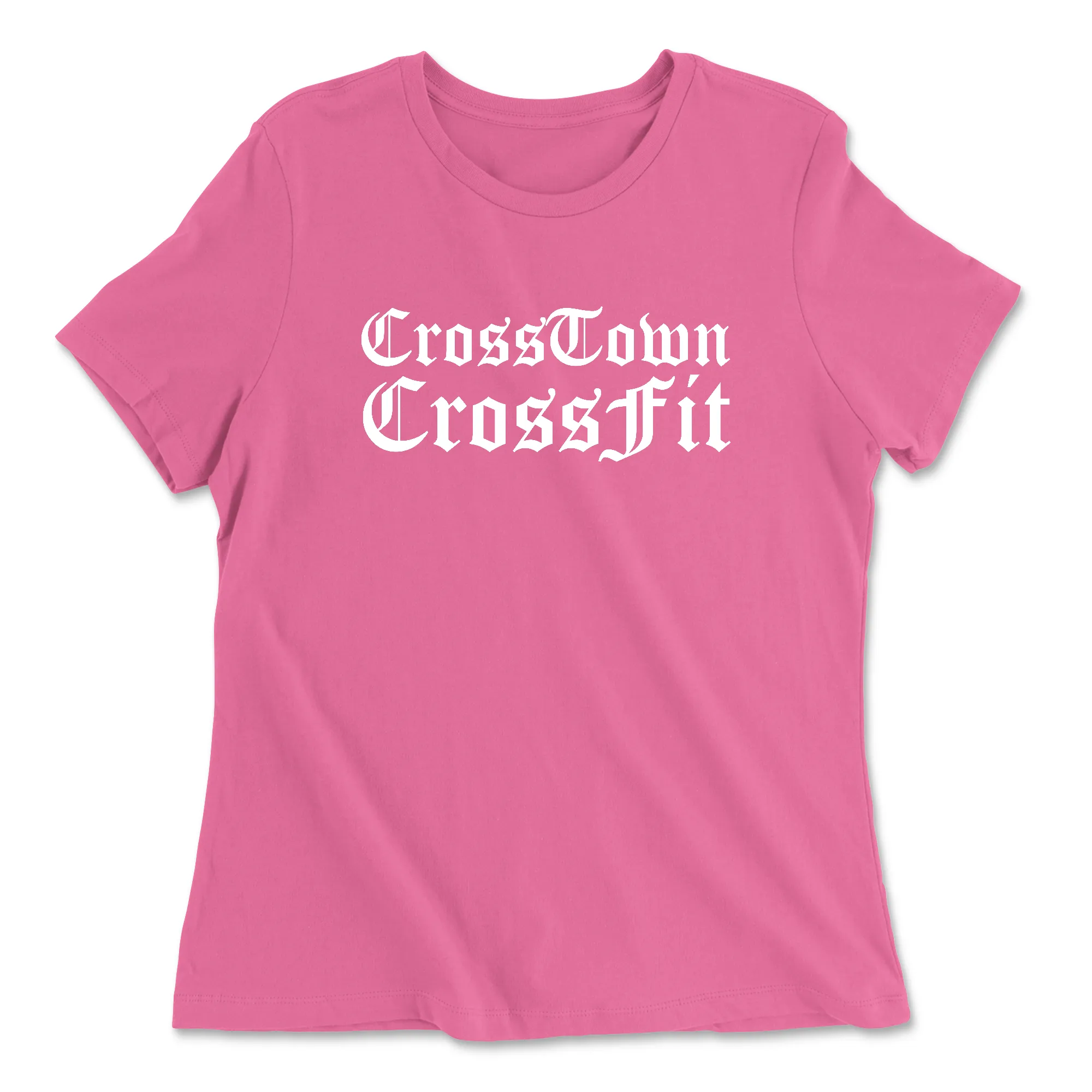 Crosstown CrossFit Old English Womens - Relaxed Jersey T-Shirt