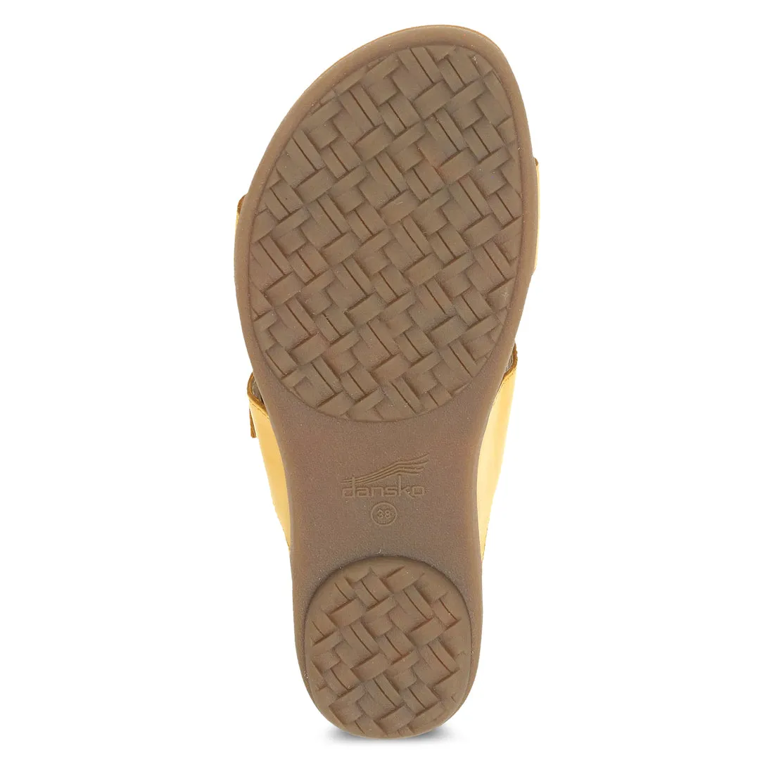 Dansko Women's Justine in Yellow Calf Sandal