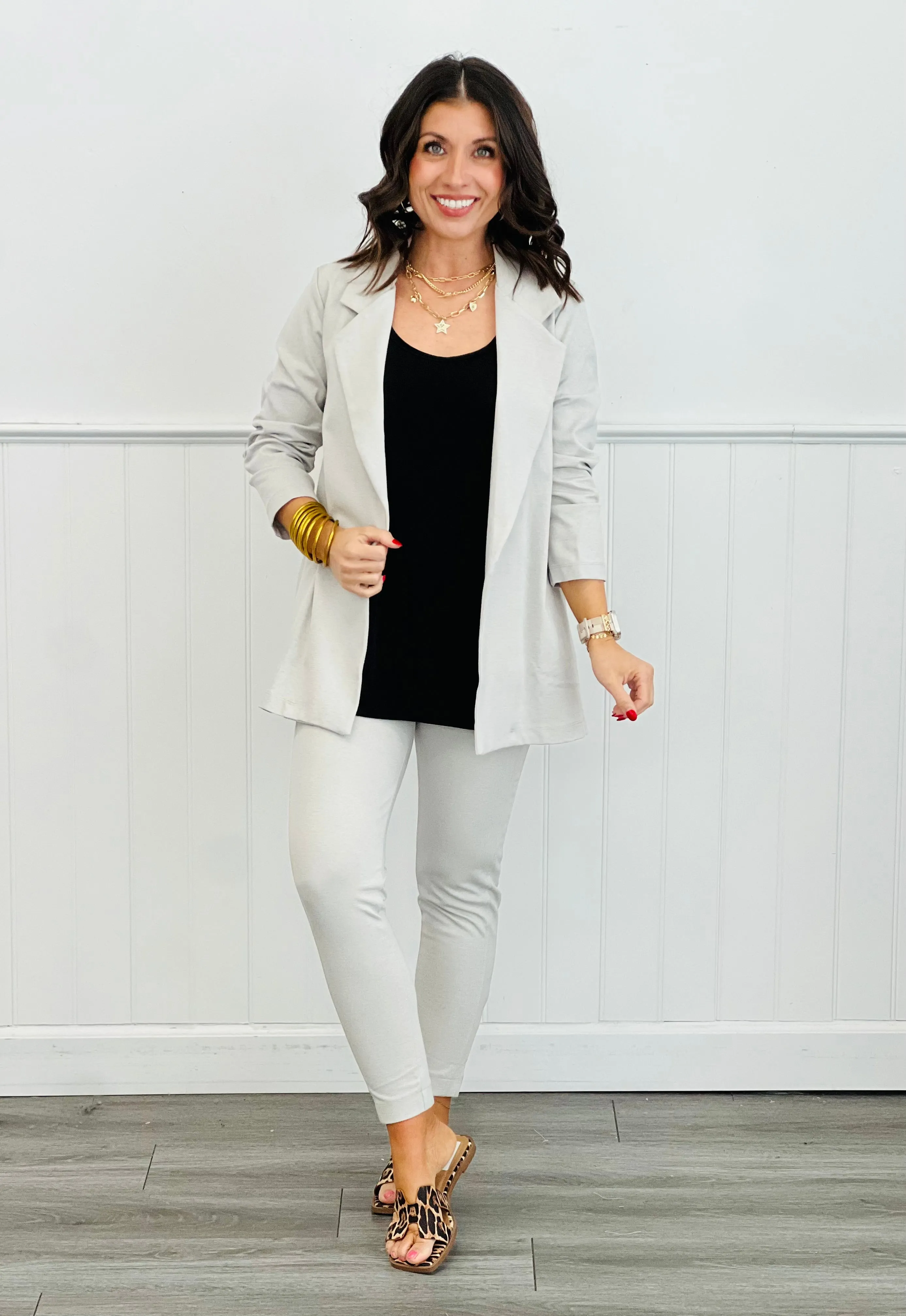 Dear Scarlett Magic 3/4 Sleeve Blazer (Reg. and Plus) - 9 Colors