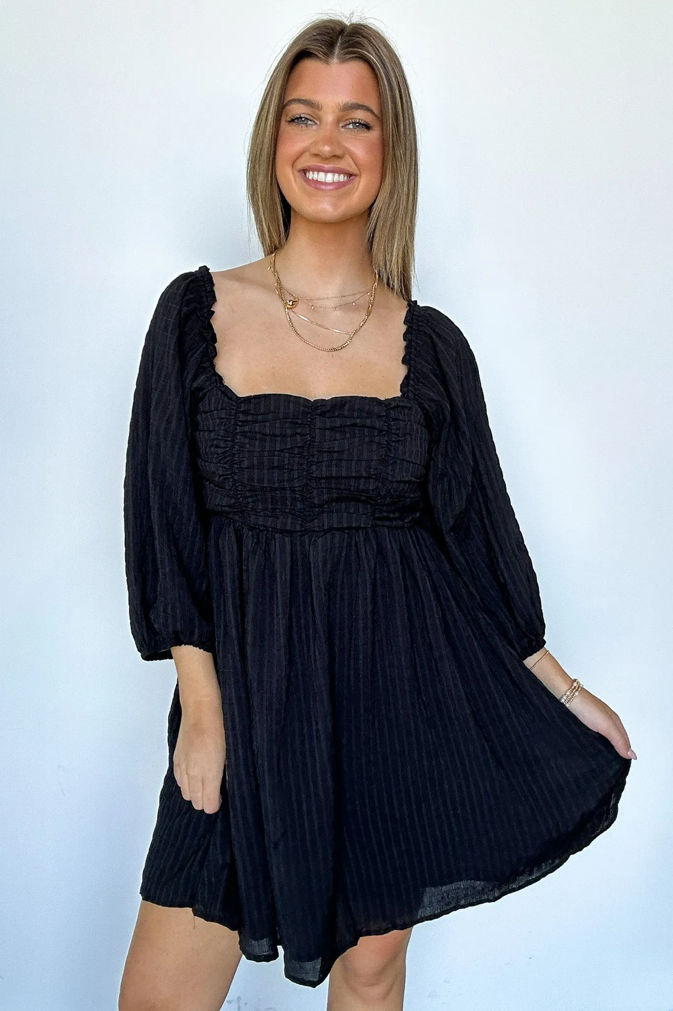 Easily Effortless Smocked Puff Sleeve Dress - FINAL SALE