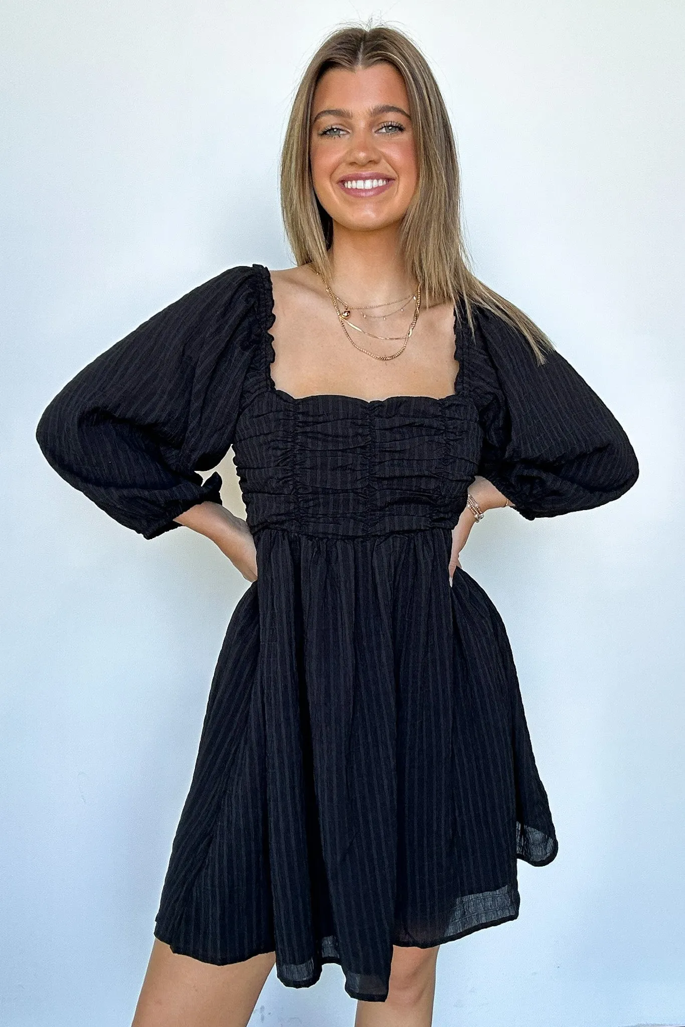 Easily Effortless Smocked Puff Sleeve Dress - FINAL SALE