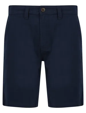 Elvio Cotton Twill Chino Shorts in Sky Captain Navy - Tokyo Laundry