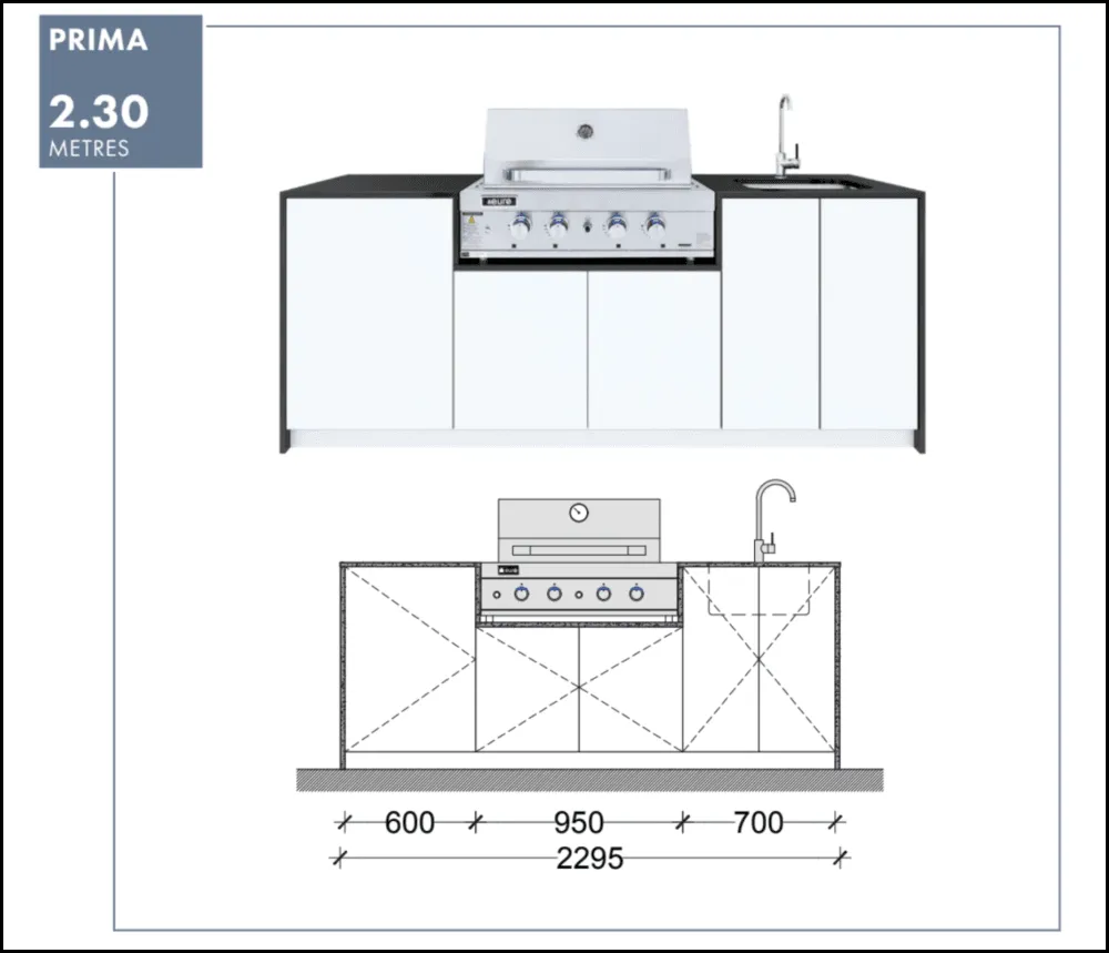Euro Alfresco 'Prima' Outdoor Kitchen