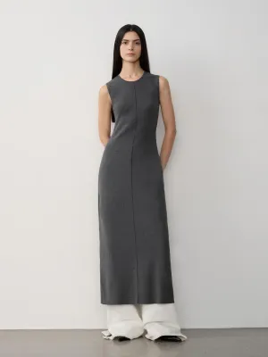 Extra Long Sleeveless Knit Dress