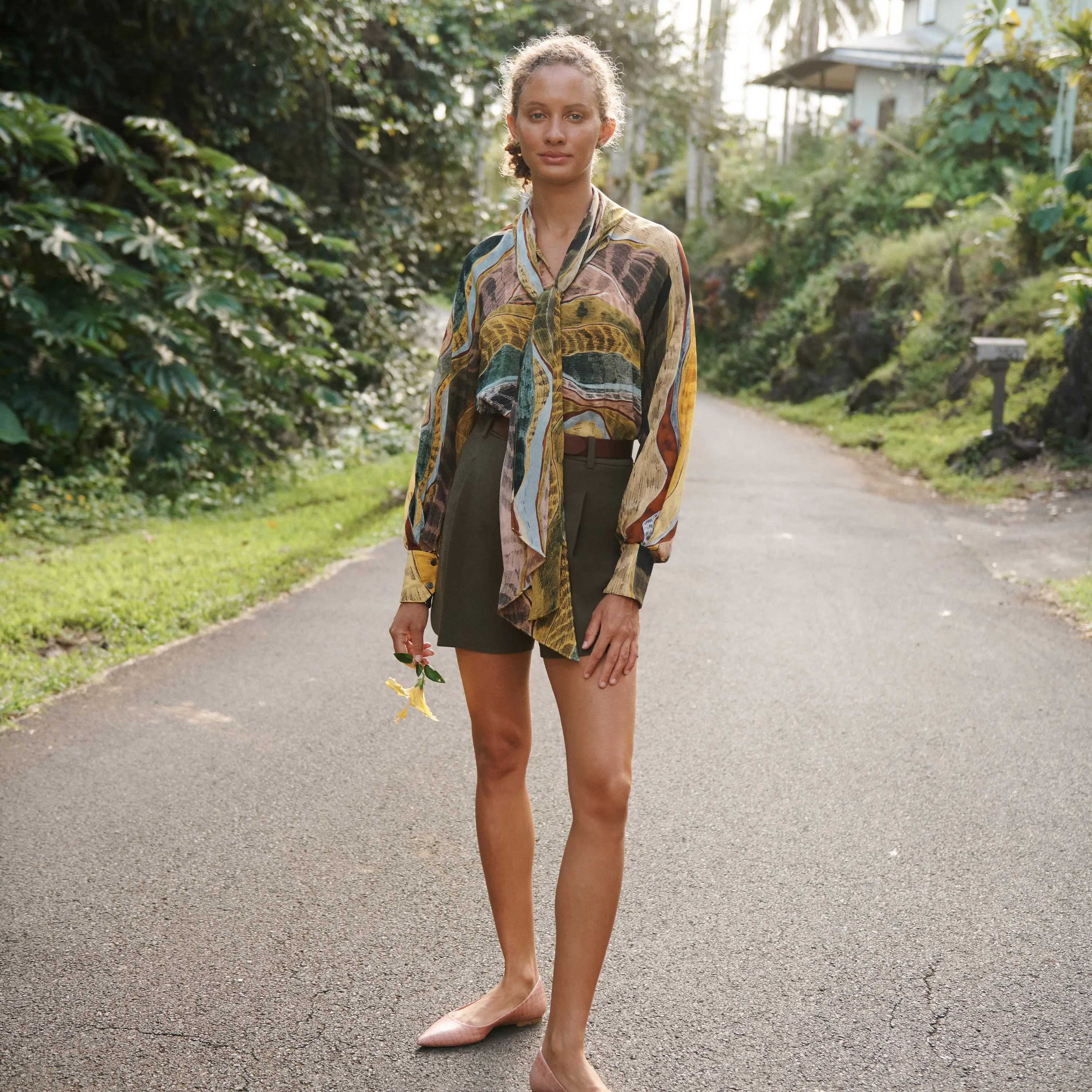 Fiona Top - Silk Desert :: Multicolor