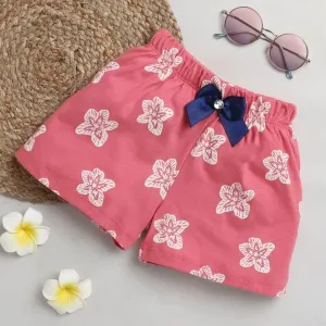 Floral Printed Short - Pink