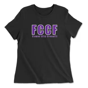 Flower City CrossFit Purple Womens - Relaxed Jersey T-Shirt