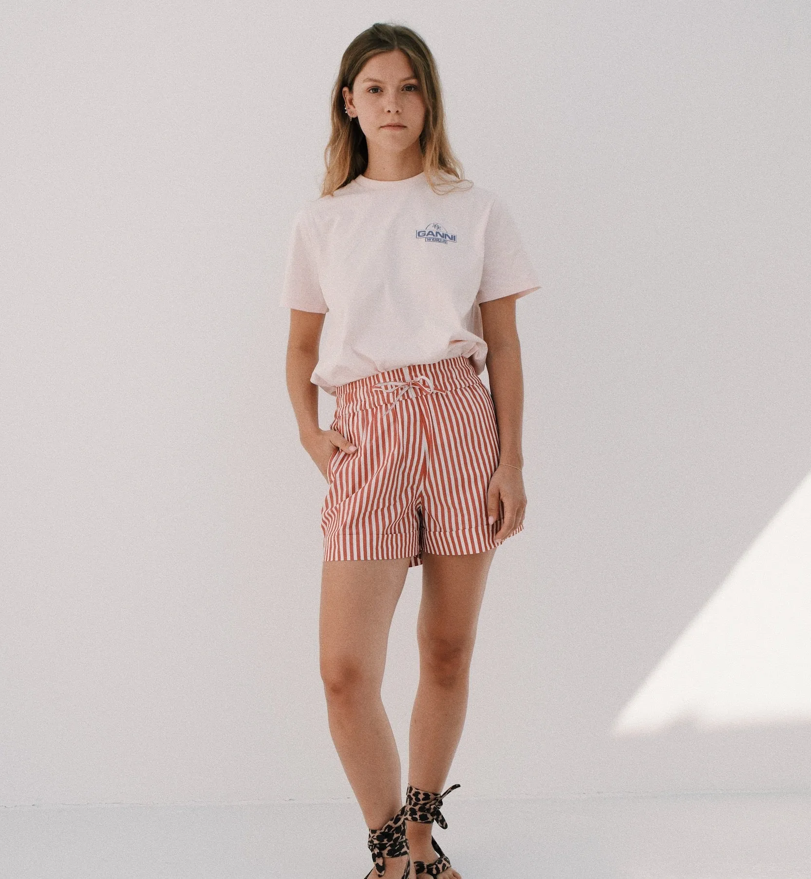 GANNI Palm Trees Relaxed T-shirt