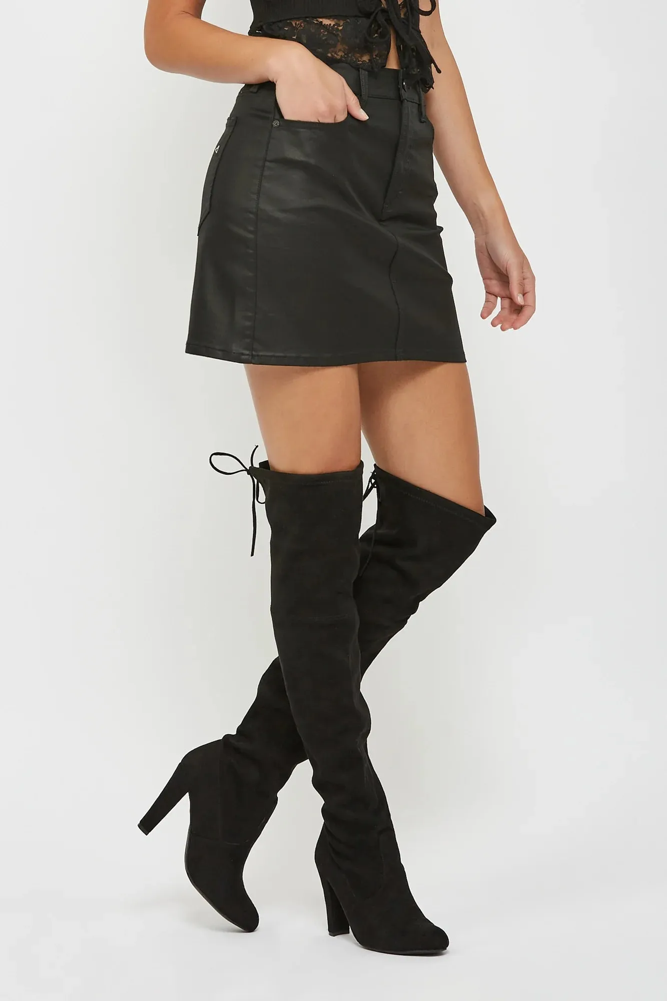 Hidden Jeans - High Rise Mini Skirt