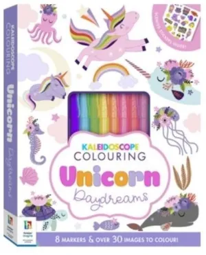 Hinkler Kaleidoscope Colouring Kit: Unicorn Forest