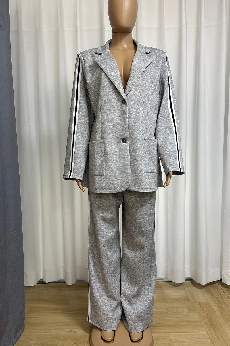 HUS1241 Sporty Blazer Set