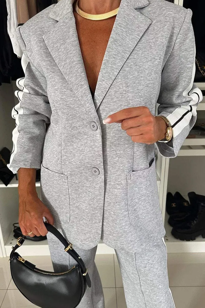 HUS1241 Sporty Blazer Set