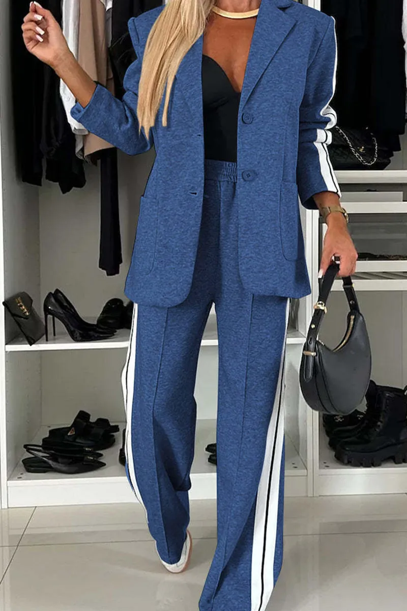 HUS1241 Sporty Blazer Set