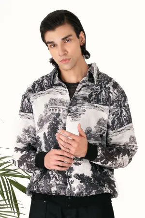 Irish Cotton Toile Printed Shirt