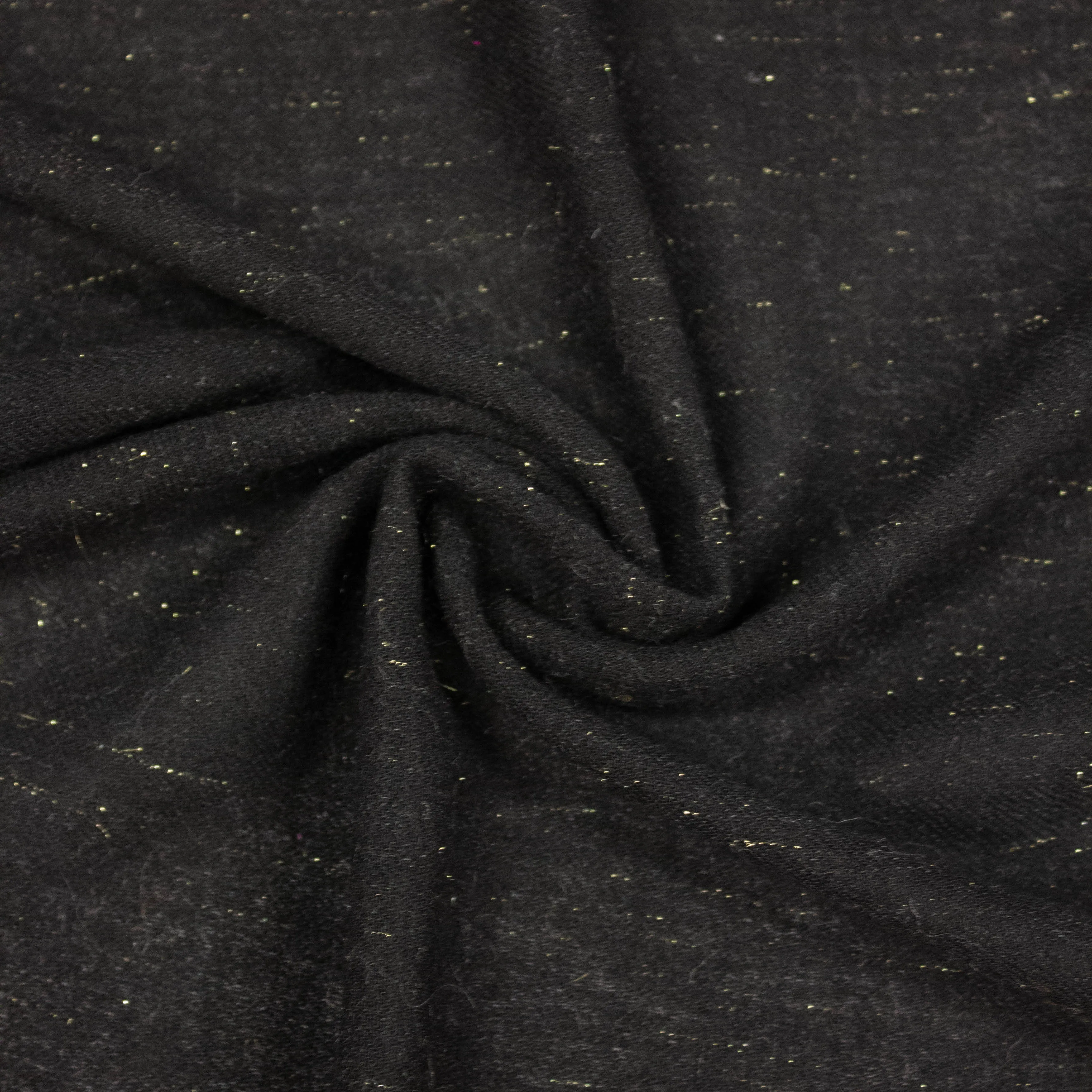 Jude Black & Gold Wool Lurex Blend SHOWROOM SAMPLE 34CM X 60CM