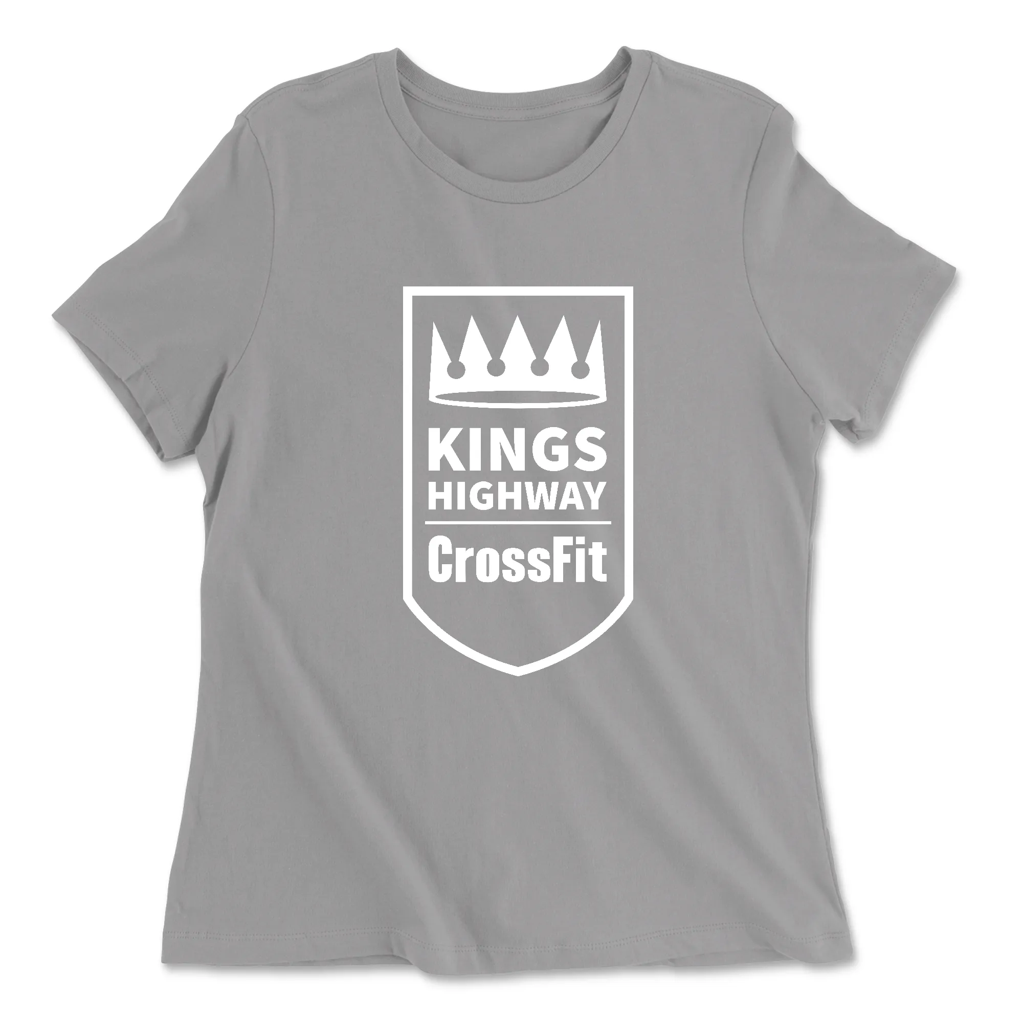 Kings Highway CrossFit One Color (White) Womens - Relaxed Jersey T-Shirt