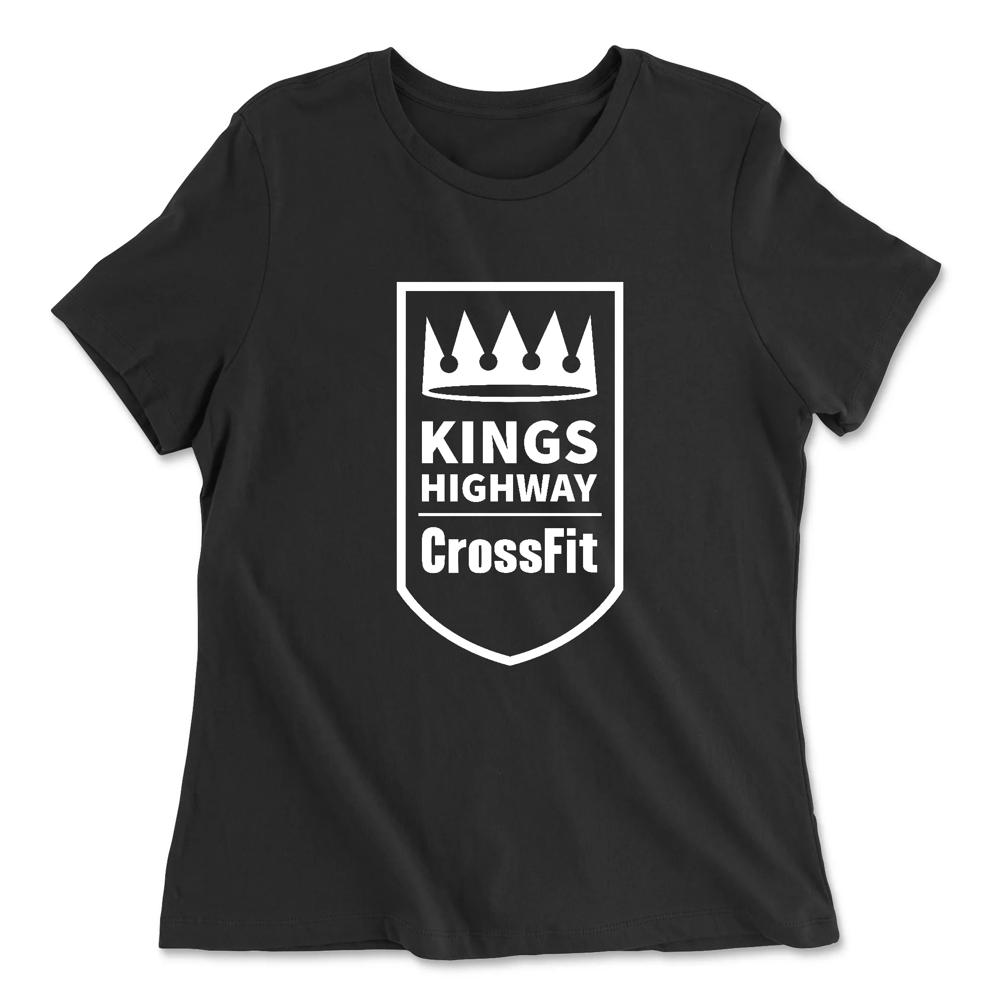 Kings Highway CrossFit One Color (White) Womens - Relaxed Jersey T-Shirt