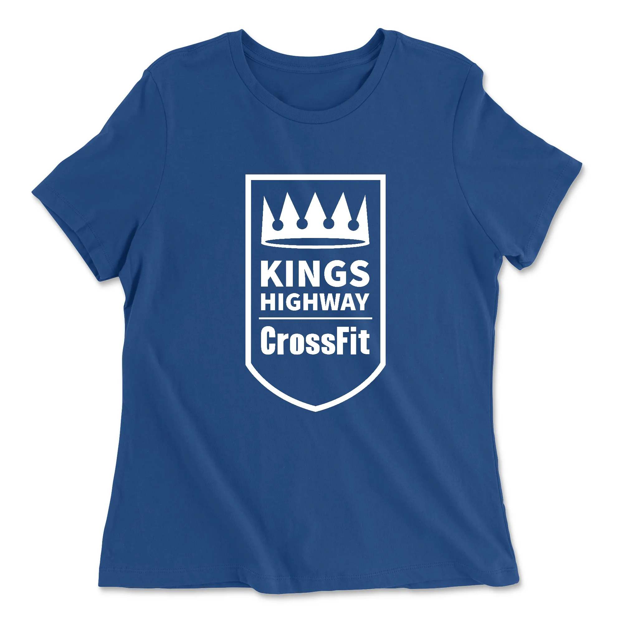 Kings Highway CrossFit One Color (White) Womens - Relaxed Jersey T-Shirt